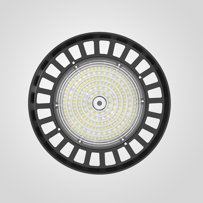 Luz LED de alta eficiencia de 160lm/w para zonas de techo alto en RAL 9017 Negro